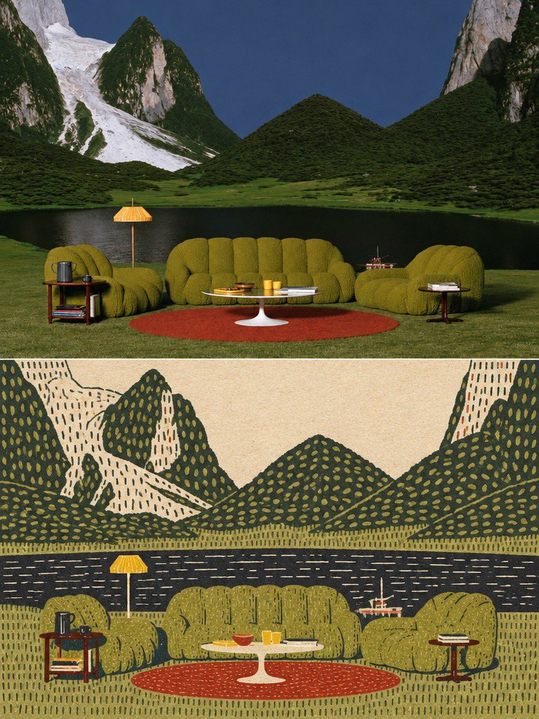 아웃사이더 아트 변신 전후 비교 — AI image prompt — GPT Image 2.5 — Abstract, Vintage, Sketch - 2