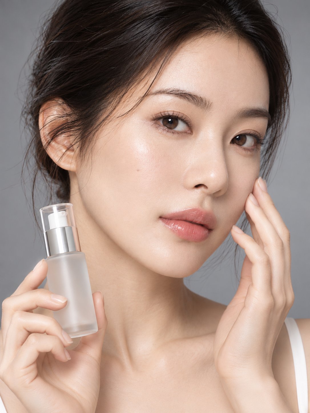 High-end skincare ad photo composite — AI image prompt — GPT Image 2.5 — Product Photography, Realistic, Portrait - 3