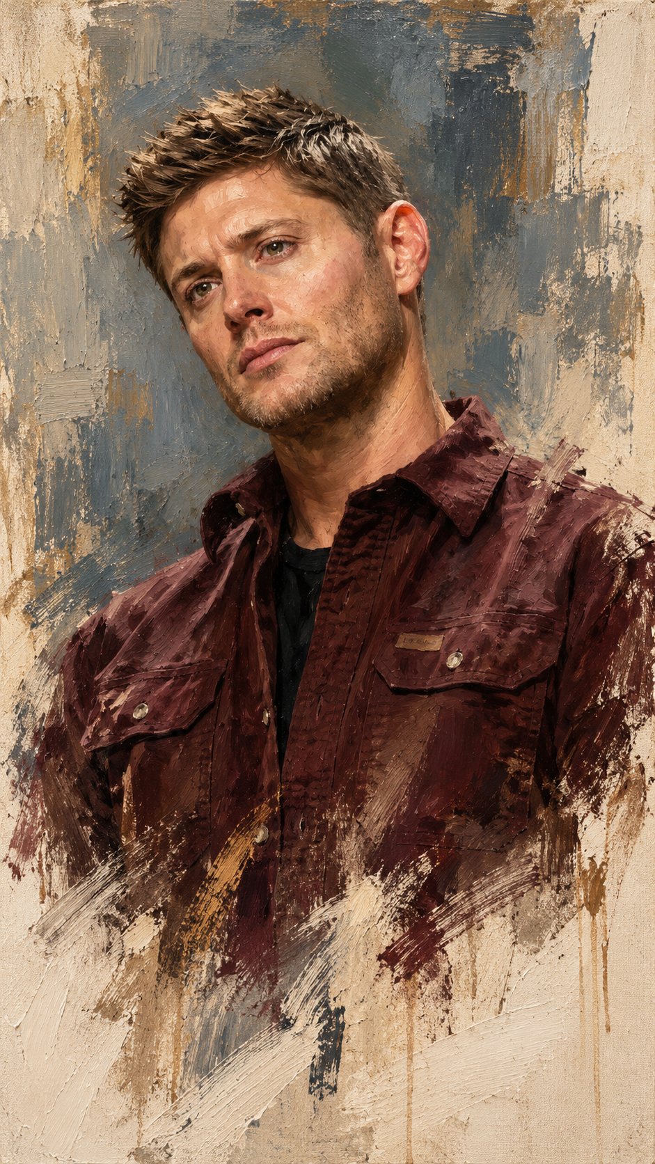 Unfinished Oil Portrait Painting — AI image prompt — GPT Image 2.5 — Oil Painting, Realistic, Portrait - 2