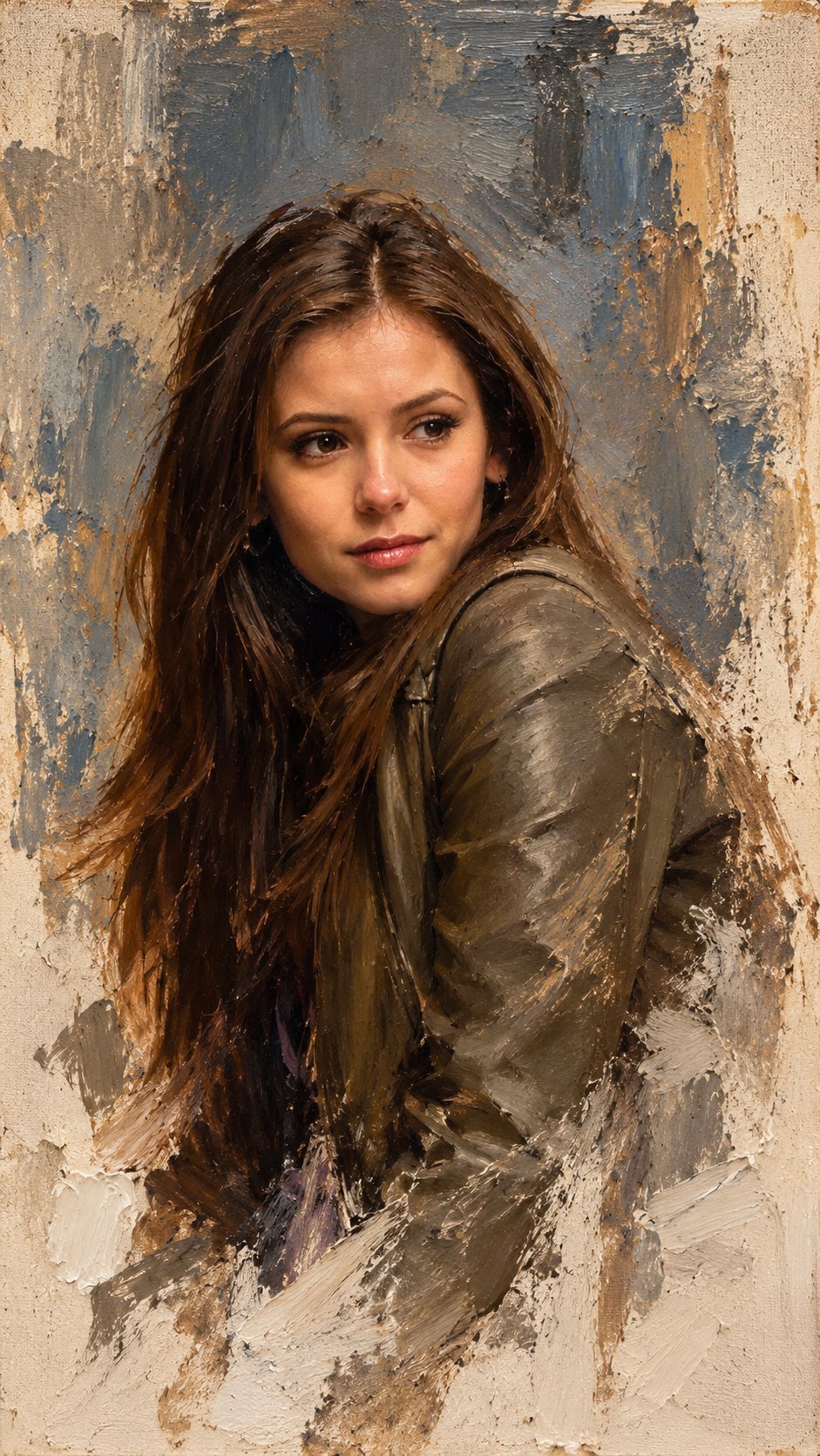 Unfinished Oil Portrait Painting — AI image prompt — GPT Image 2.5 — Oil Painting, Realistic, Portrait - 3