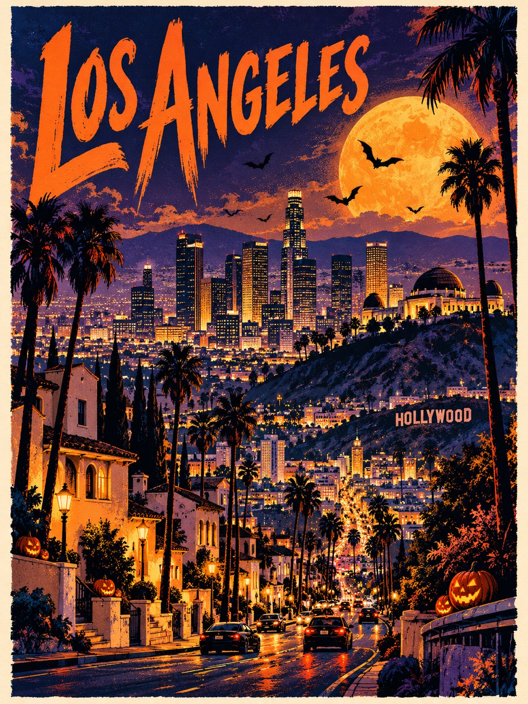 UNIVERSAL HALLOWEEN TRAVEL ART POSTER

DESTINATION: [DESTINATION]

Create a bold, hand-drawn Hallowe — AI image prompt — GPT Image 2.5
