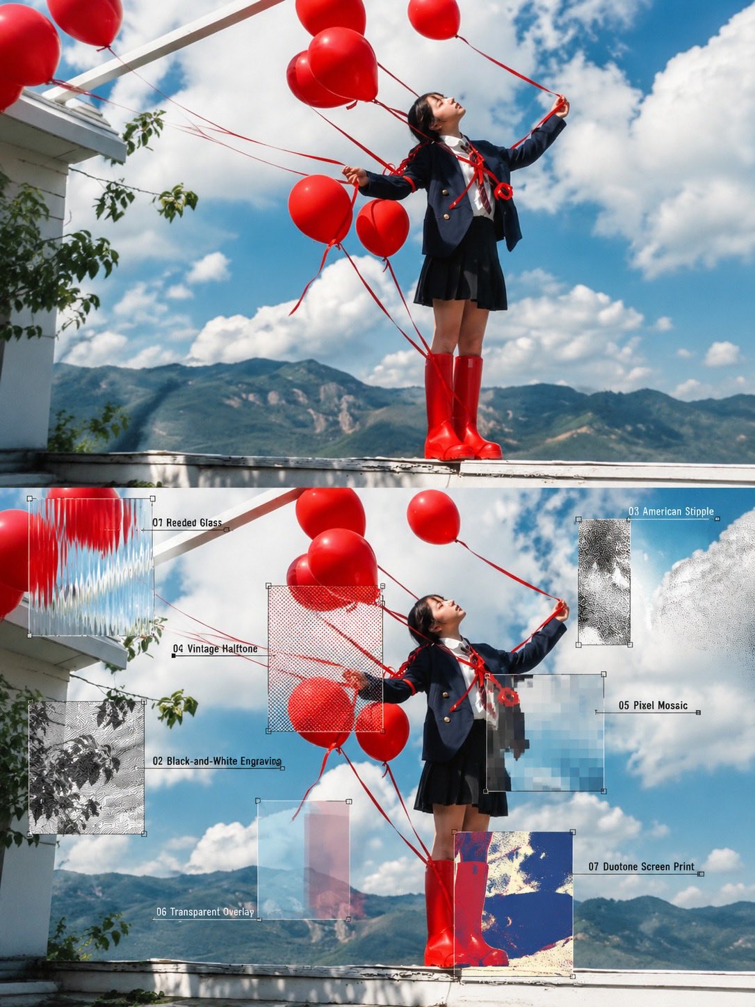 Create a high-quality editorial photography and graphic design composition using the reference image — AI image prompt — GPT Image 2.5