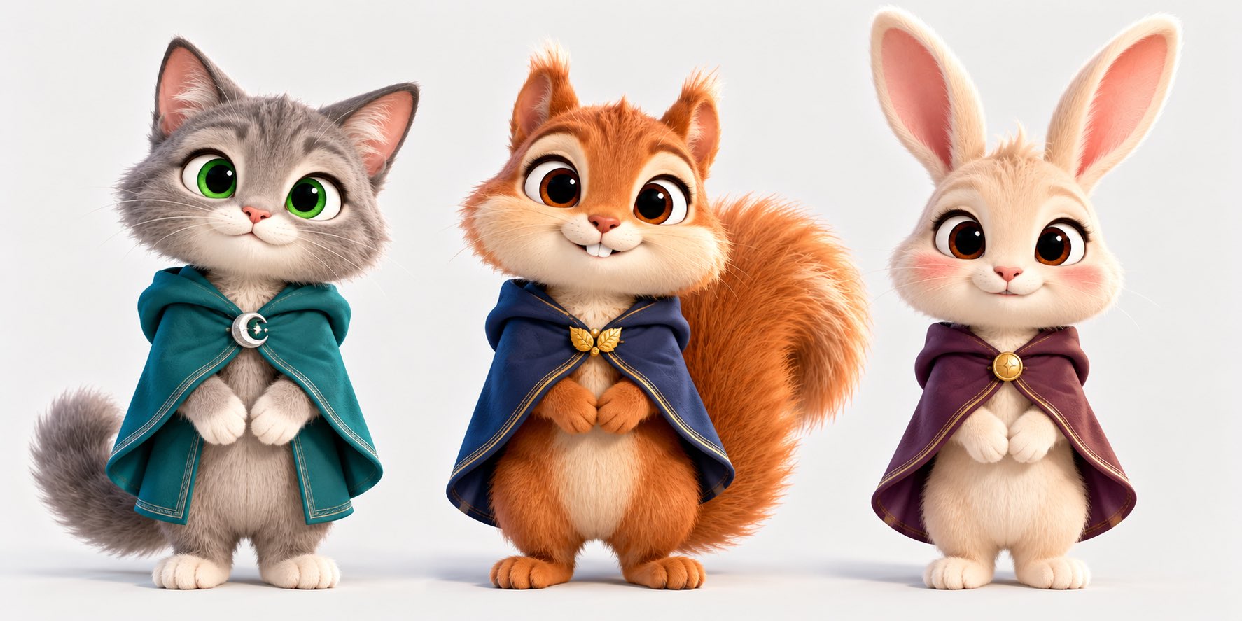 Storybook Animal Characters in Capes — AI image prompt — Nano Banana 2.1 — Character, Digital Art, Anime - 4