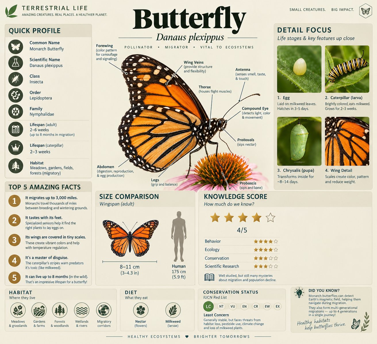 教育信息图·陆地生命系列 — AI image prompt — GPT Image 2.5 — Infographic, Poster, Realistic - 4