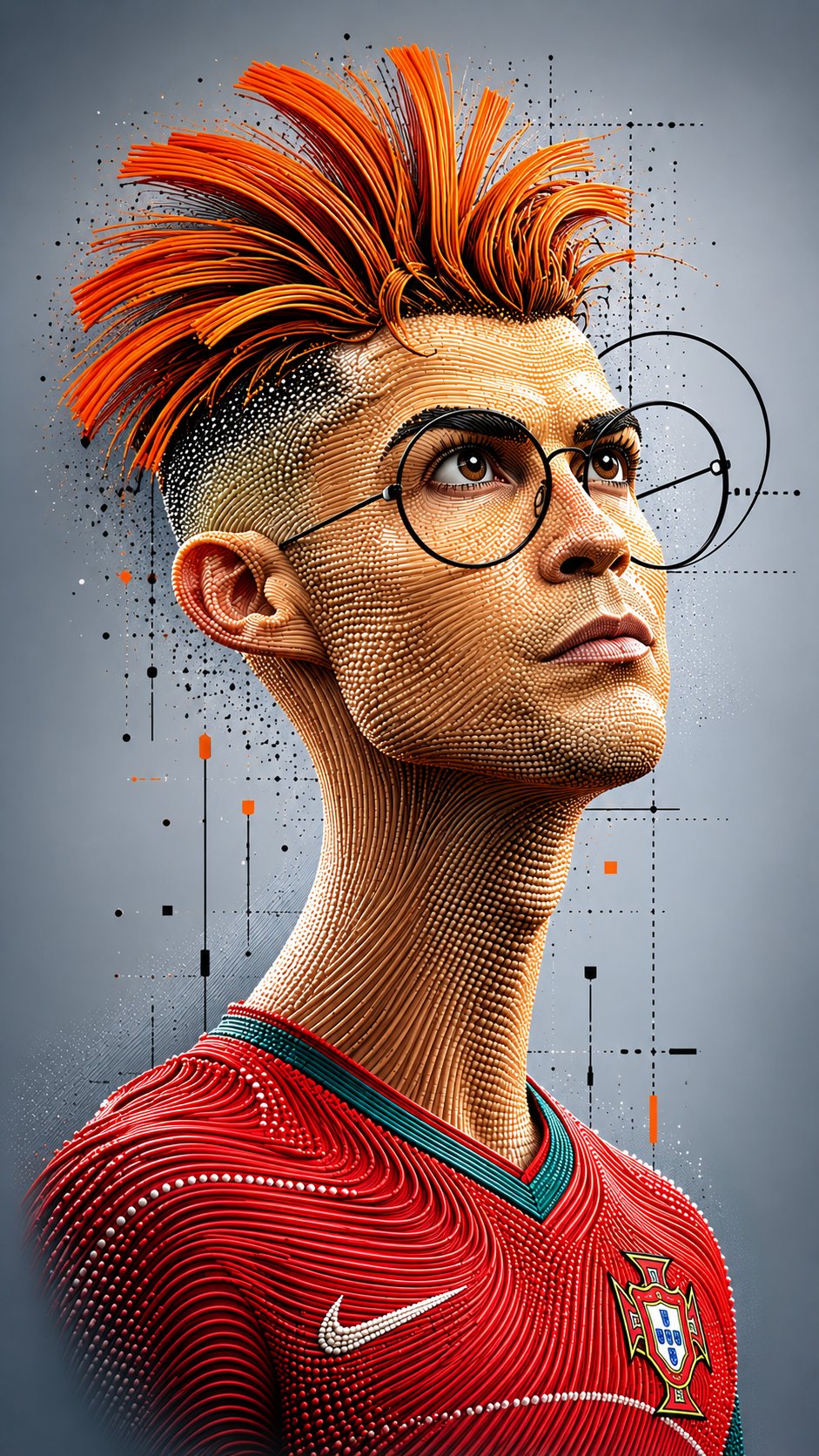 3D串珠漫画肖像 — AI image prompt — GPT Image 2.5 — Digital Art, 3D Render, Portrait - 2