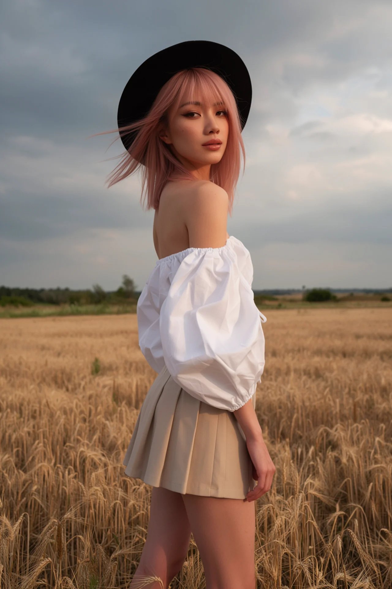 황금 밀밭의 여인 — AI image prompt — Seedream 5 — Cinematic, Fashion, Portrait - 4