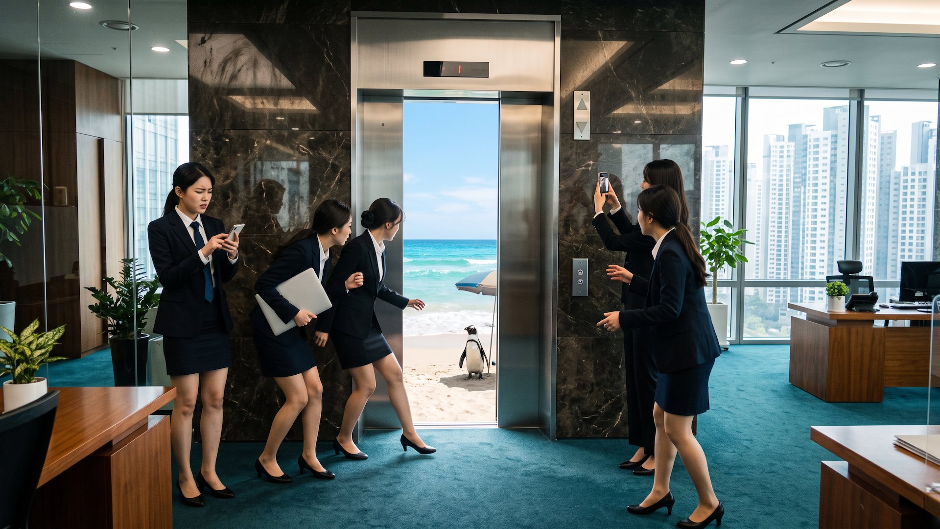 想象一个滑稽、令人惊讶且超现实的事件或情境，让@演员在@地点中参与其中。描述演员在该情境中的表情和态度。 — AI image prompt — Nano Banana 2.1