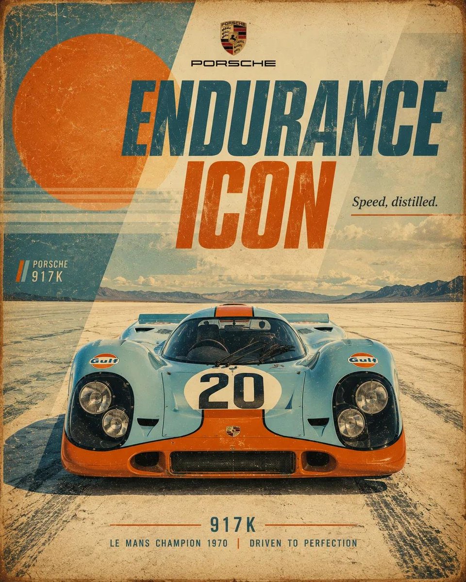 Retro Motorsport Poster - 1